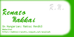 renato makkai business card